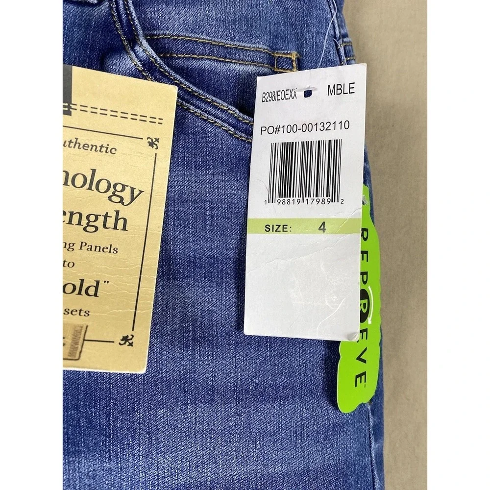 NWT Democracy "Ab"technology Jeans Womens 4 Slimming Ankle Length Model Off-Duty - Picture 4 of 10